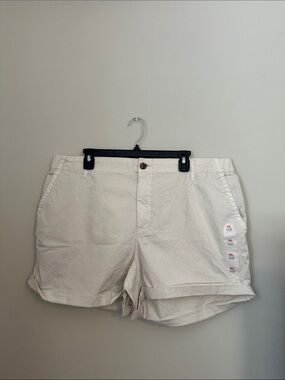 Old Navy Cream Cotton Bermuda Shorts